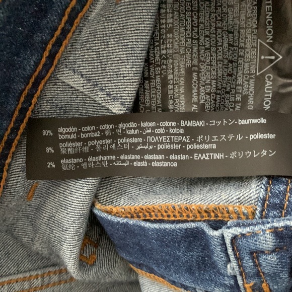 Zara NWT Denim Long Skirt size Large - Picture 9 of 13